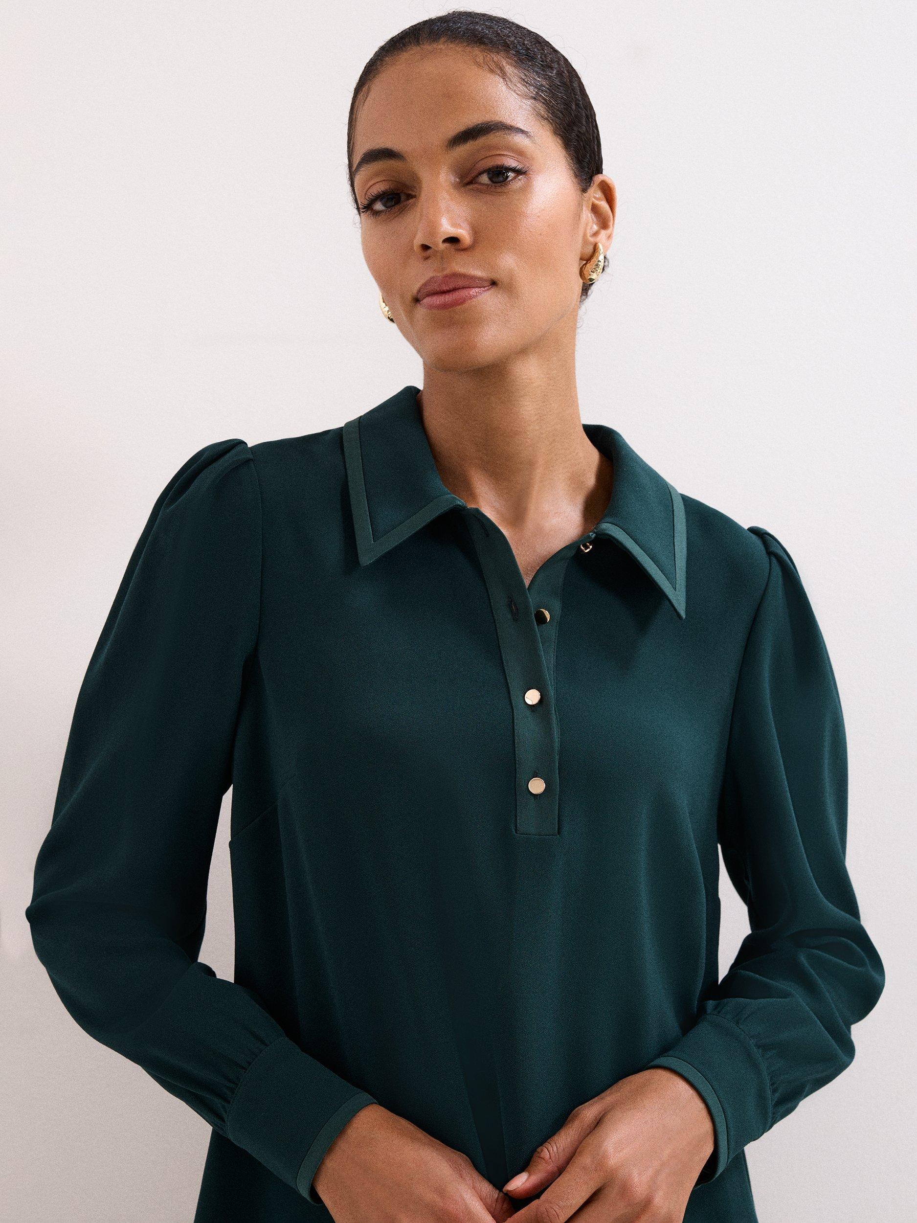 Product image 4 of 8, which shows Phase Eight Petite Gina Dress, Green, 6