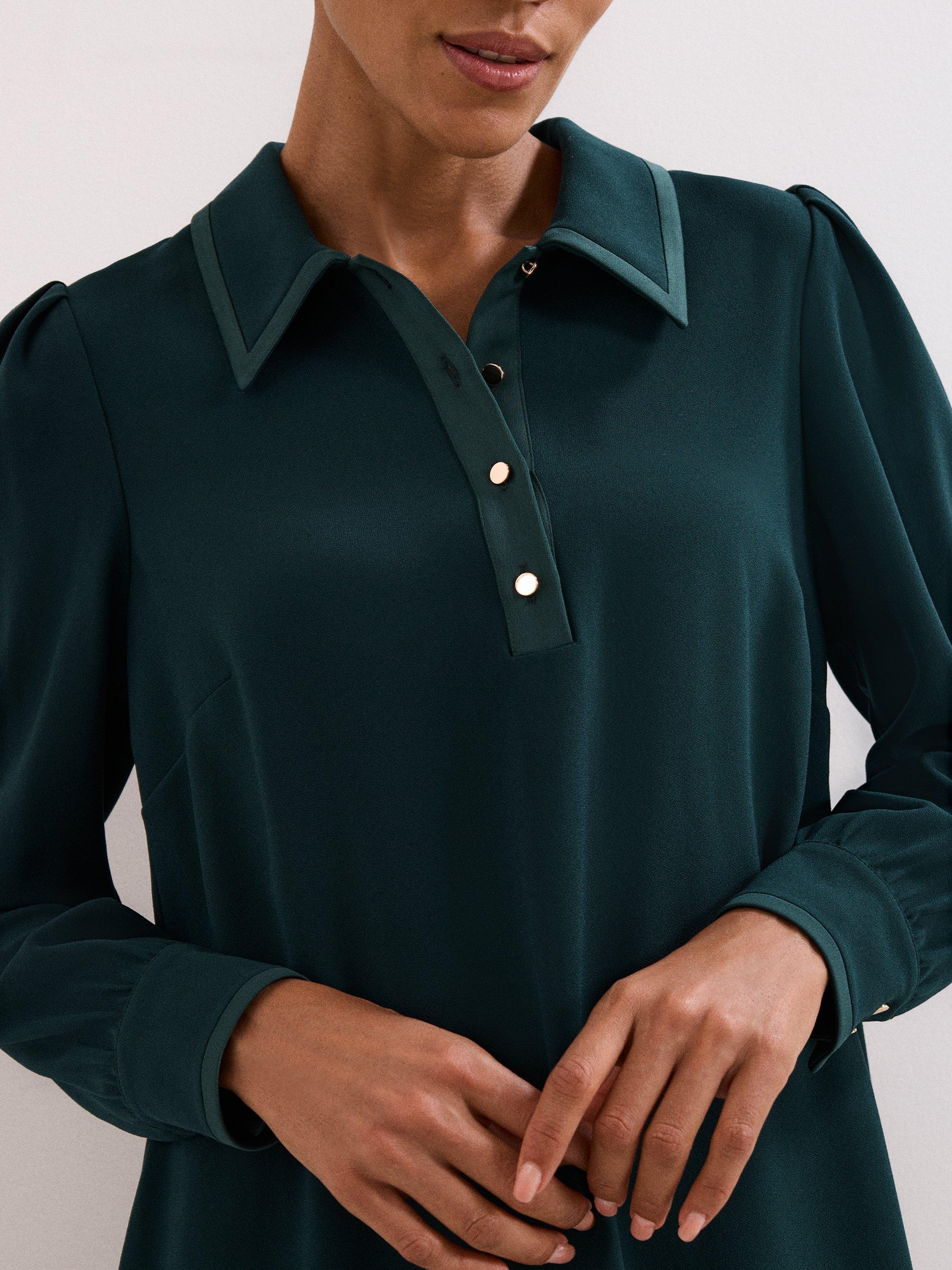 Product image 8 of 8, which shows Phase Eight Petite Gina Dress, Green, 6