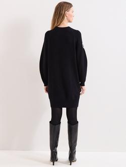 Phase Eight Rosa Floral Jumper Dress - view 2, Black/Ivory