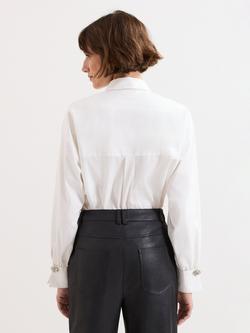 Phase Eight Dorothy Statement Button Shirt, White - view 2, White