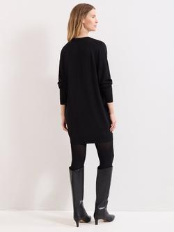Phase Eight Senita Tie Up Detail Tunic Dress, Black - view 2, Black