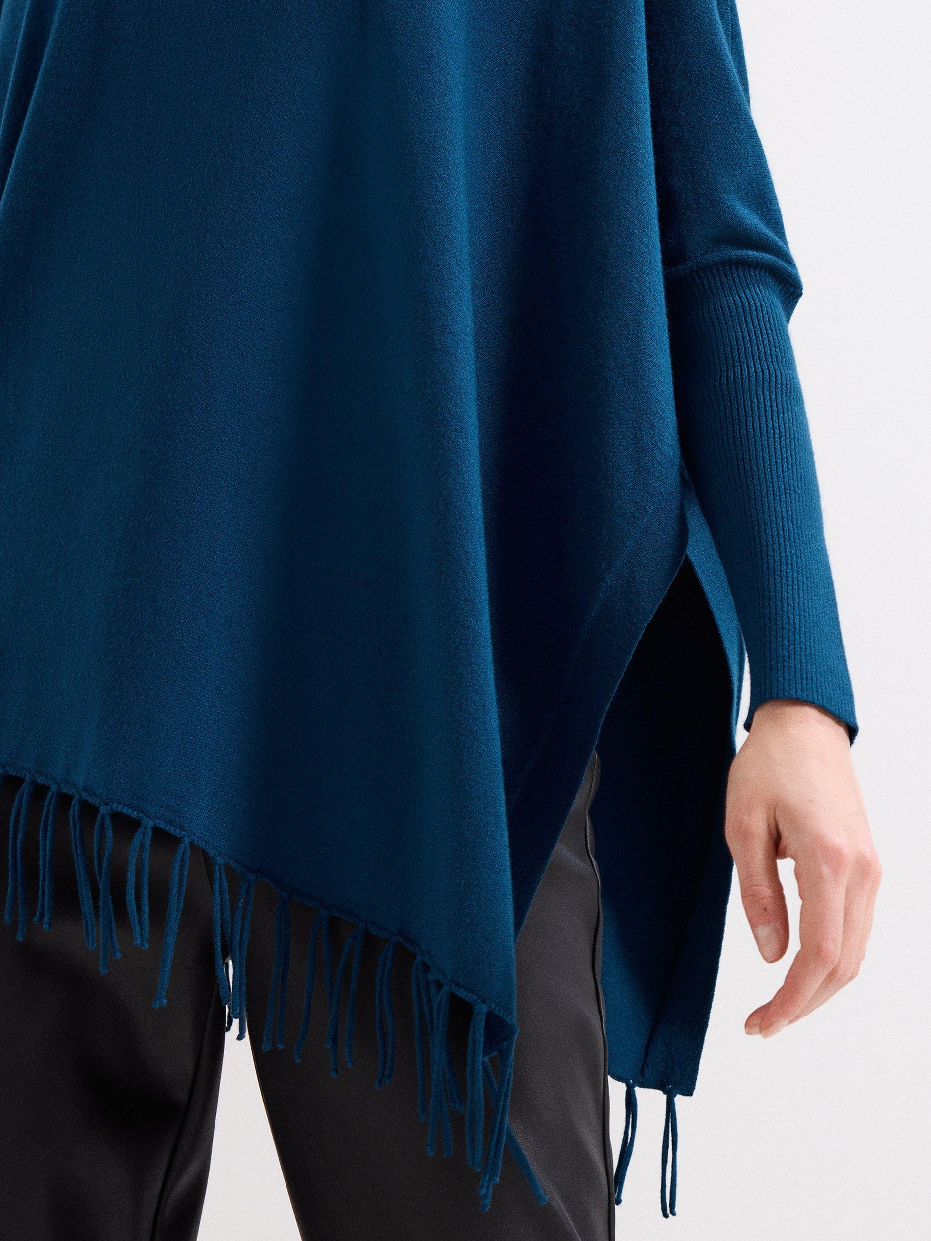 Product image 7 of 8, which shows Phase Eight Athena Knit Asymmetric Jumper, Blue, XS
