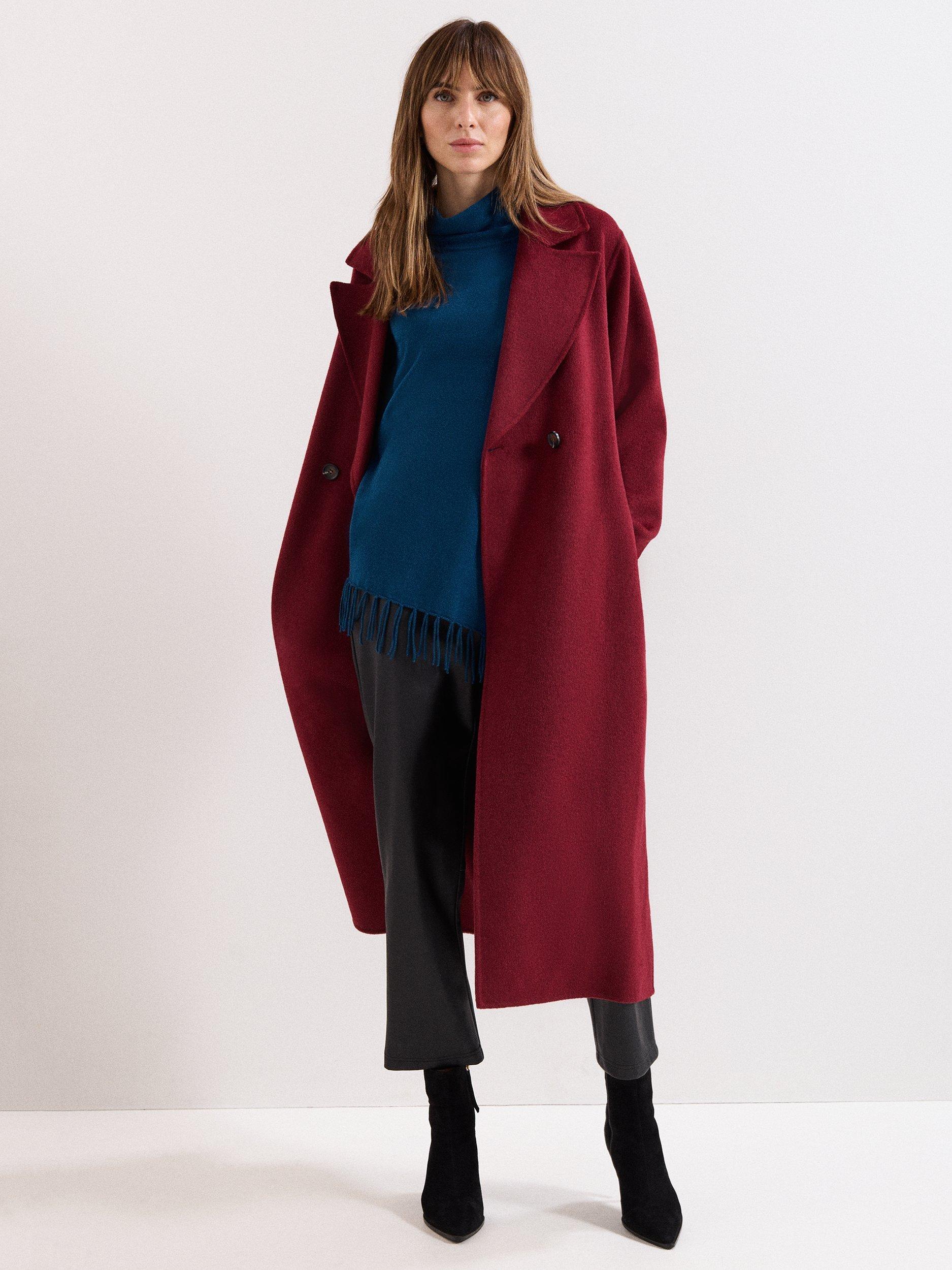 Product image 8 of 8, which shows Phase Eight Athena Knit Asymmetric Jumper, Blue, XS
