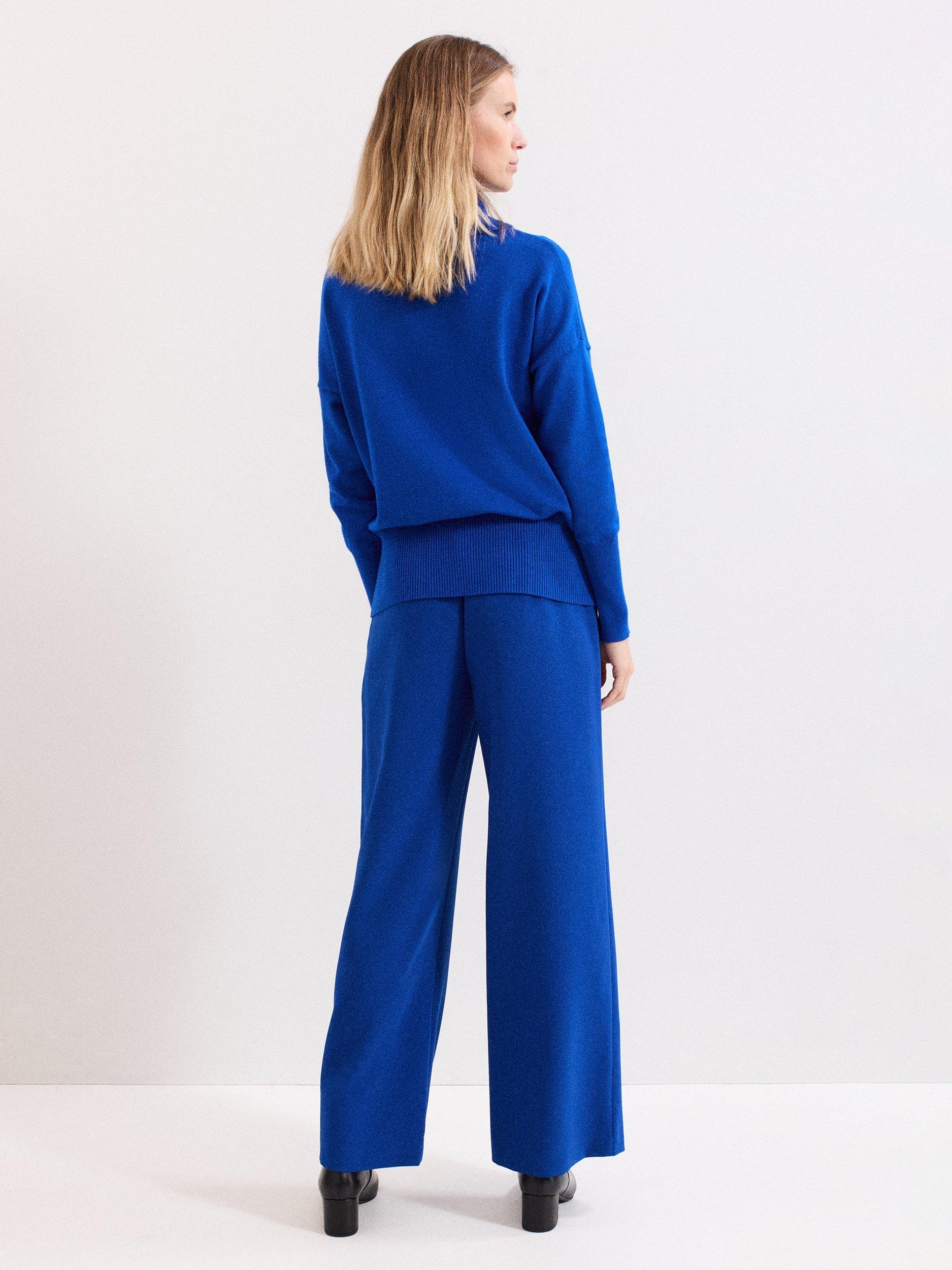 Product image 2 of 7, which shows Phase Eight Aubrie Tailored Trousers, Cobalt, 8