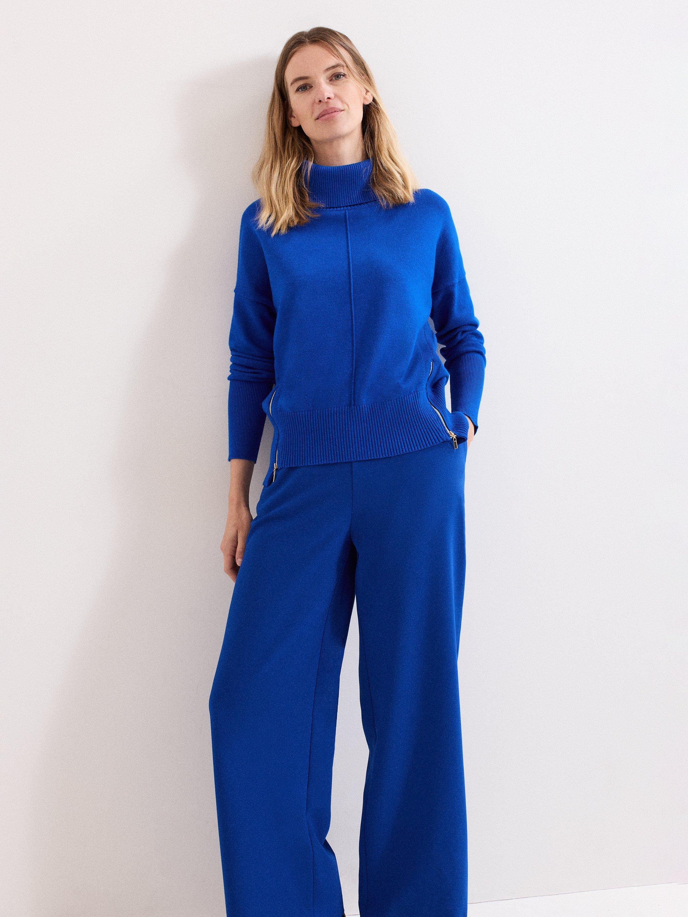 Product image 7 of 7, which shows Phase Eight Aubrie Tailored Trousers, Cobalt, 8