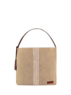 Seaspray Lisa Stripe Beach Bag, Natural Beige