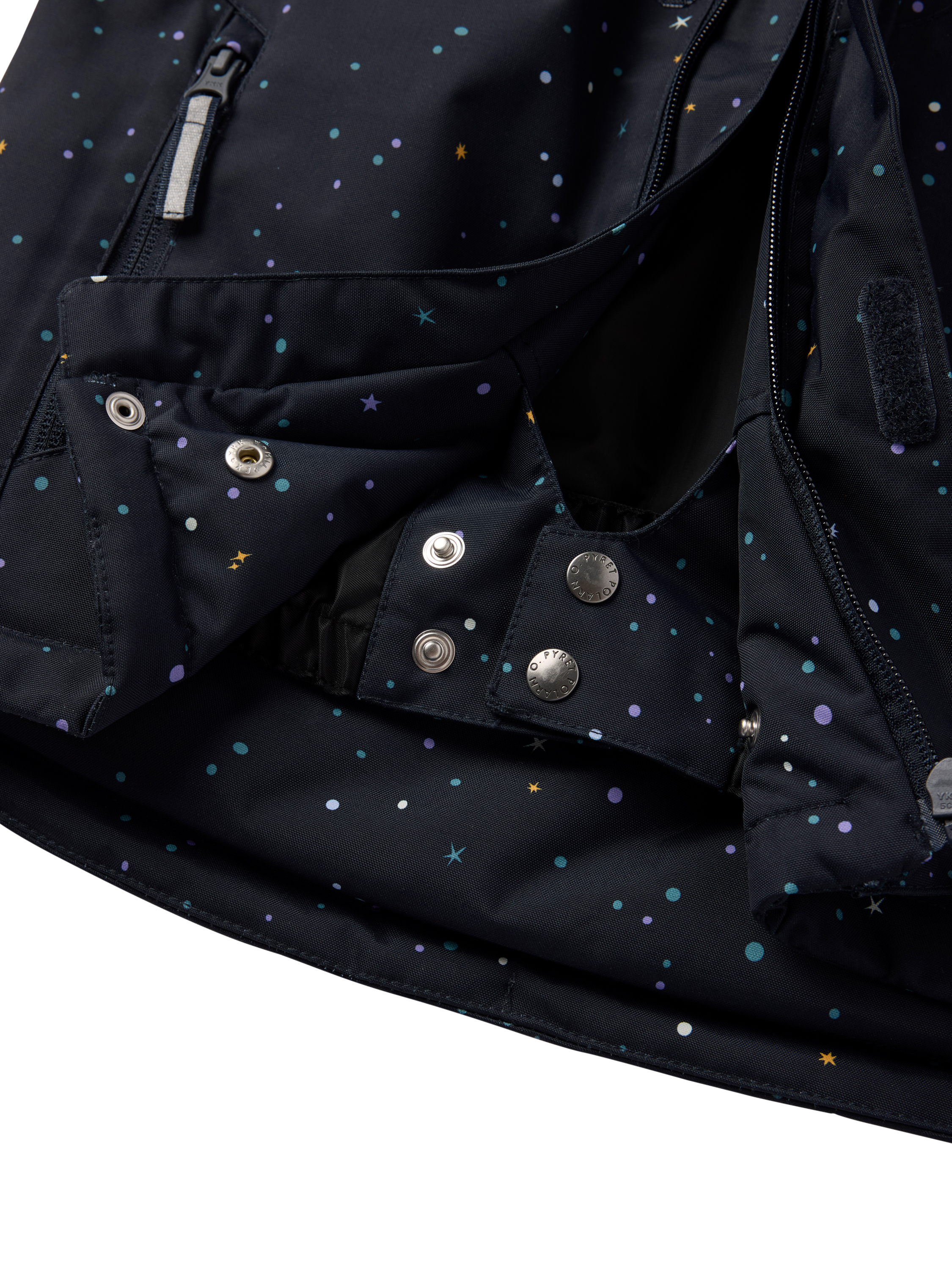 Product image 4 of 7, which shows Polarn O. Pyret Kids' Padded Jacket, Vintage Indigo, 3-4 years