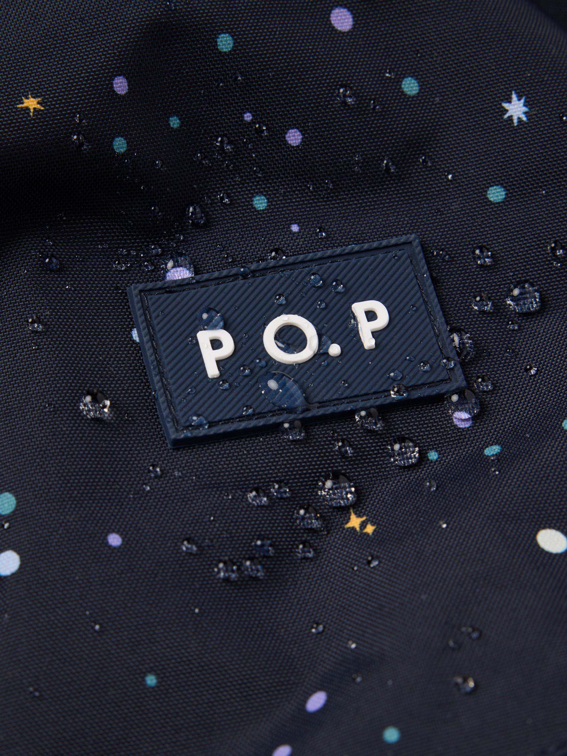 Product image 6 of 7, which shows Polarn O. Pyret Kids' Padded Jacket, Vintage Indigo, 3-4 years