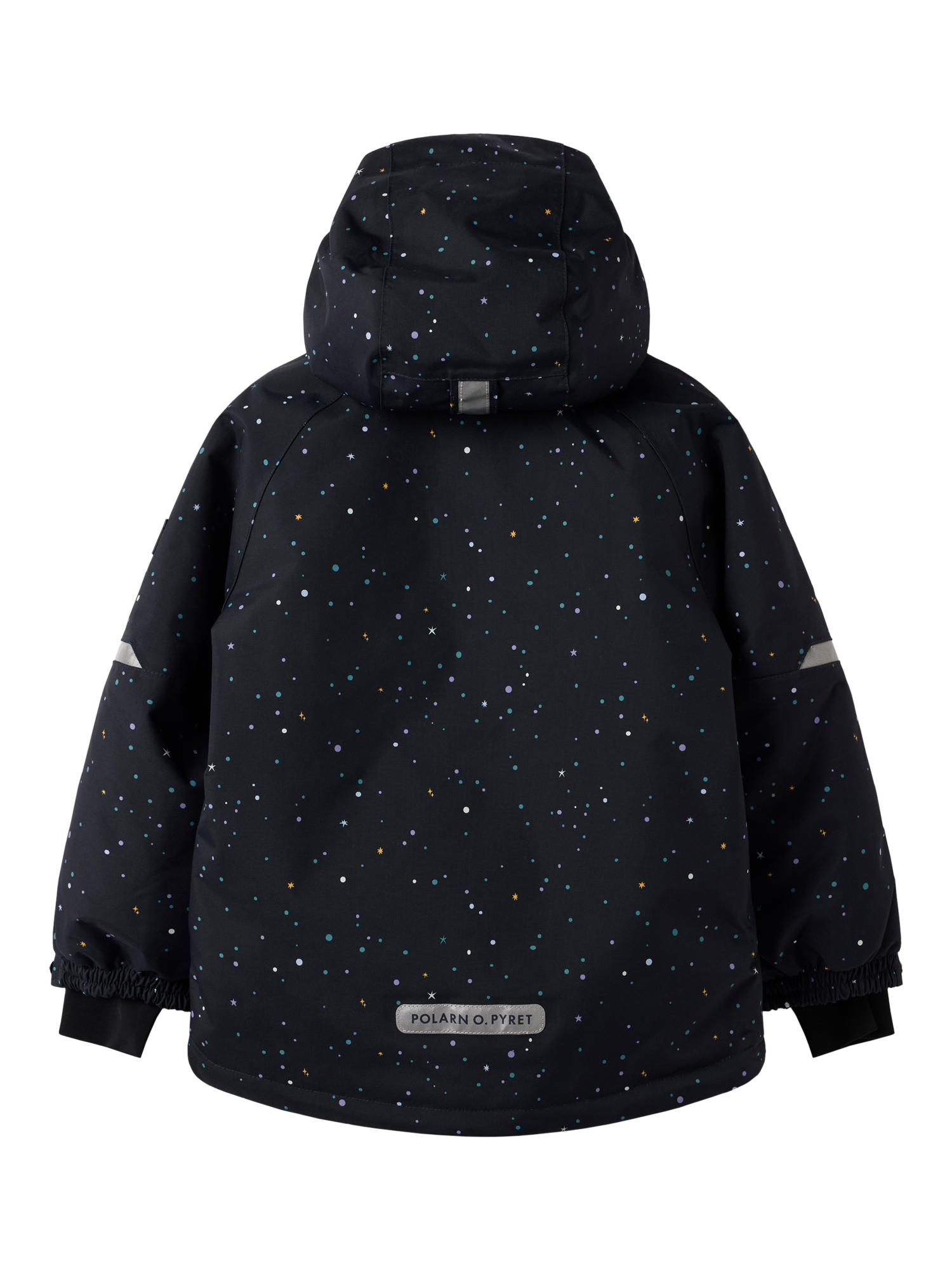 Product image 7 of 7, which shows Polarn O. Pyret Kids' Padded Jacket, Vintage Indigo, 3-4 years