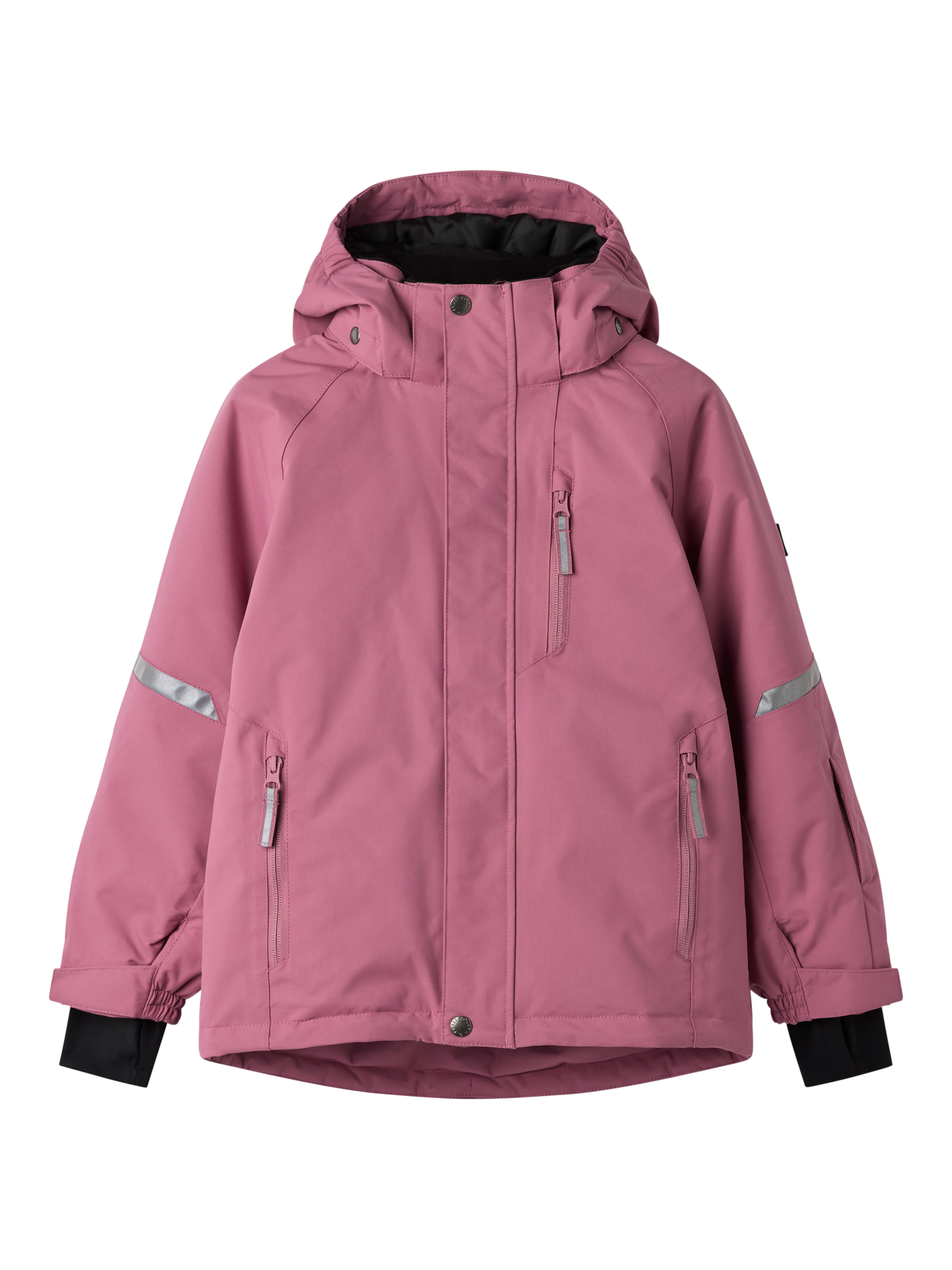 Product image 1 of 7, which shows Polarn O. Pyret Kids' Padded Jacket, Pink, 3-4 years