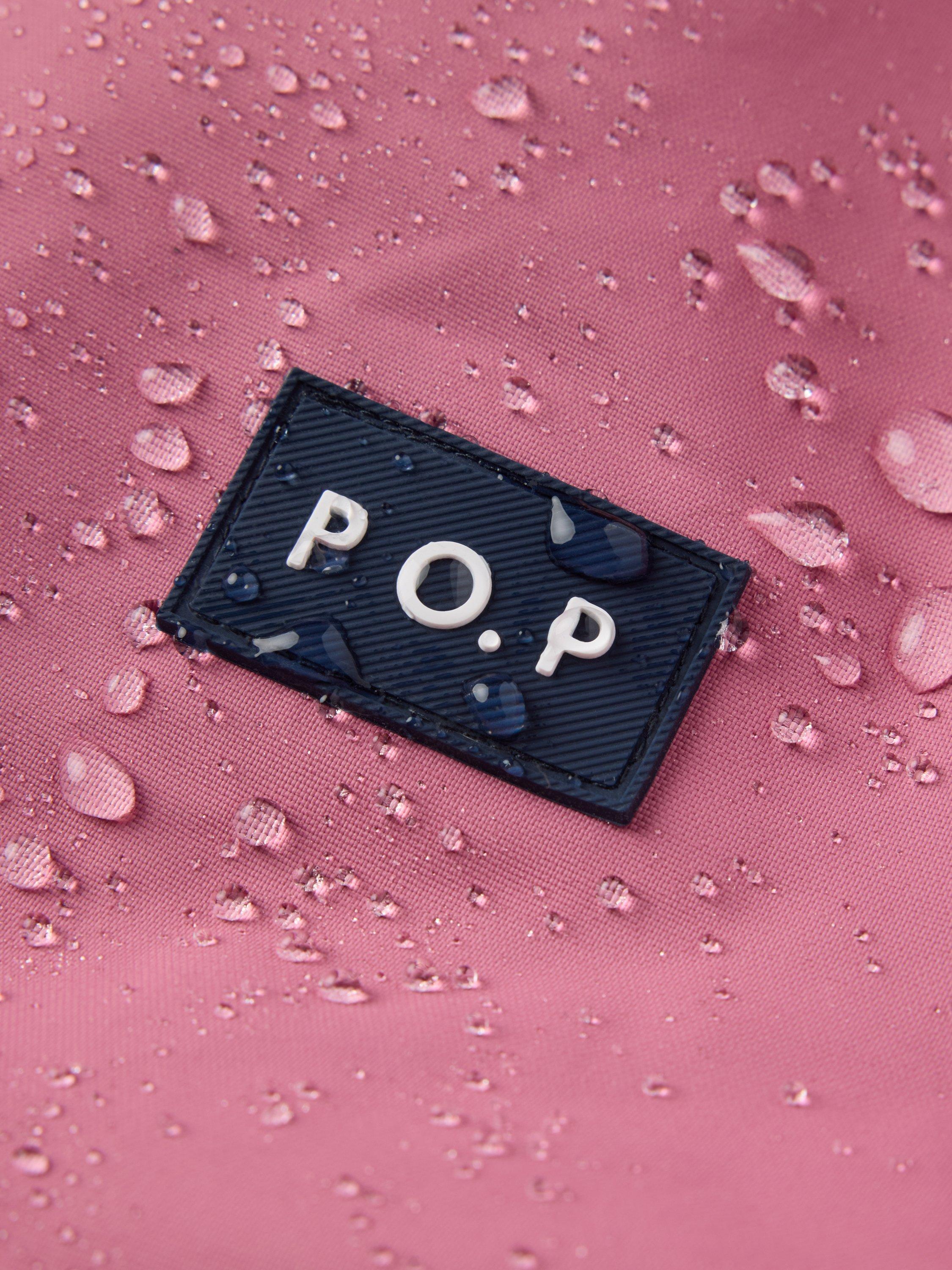 Product image 6 of 7, which shows Polarn O. Pyret Kids' Padded Jacket, Pink, 3-4 years