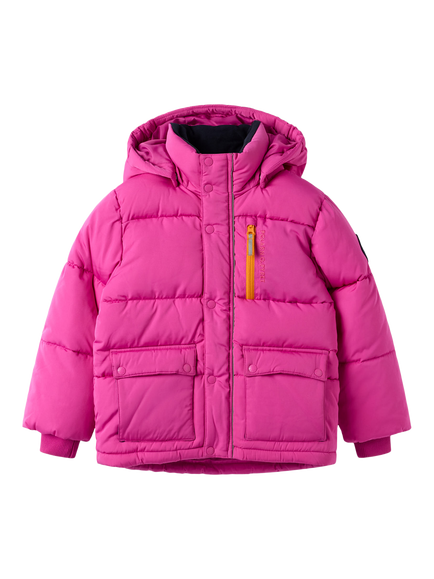 Polarn O. Pyret Kids' Puffer Ski Jacket, Pink, Pink