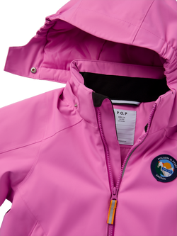 Polarn O. Pyret Kids' Padded Ski Jacket - view 2, Pink