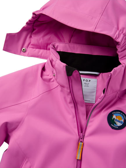 Polarn O. Pyret Kids' Padded Ski Jacket - view 2, Pink