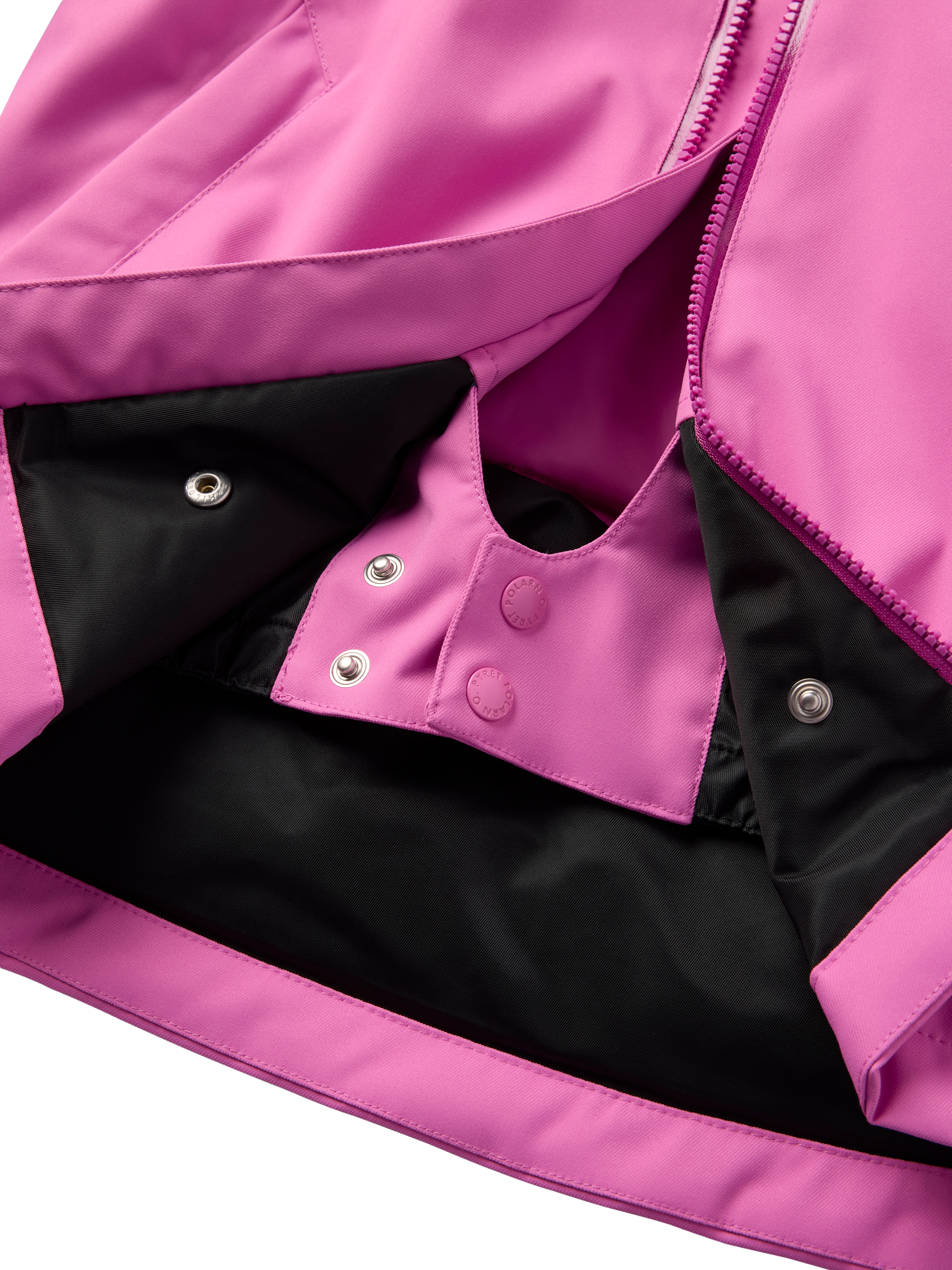 Product image 6 of 8, which shows Polarn O. Pyret Kids' Padded Ski Jacket, Pink, 3-4 years