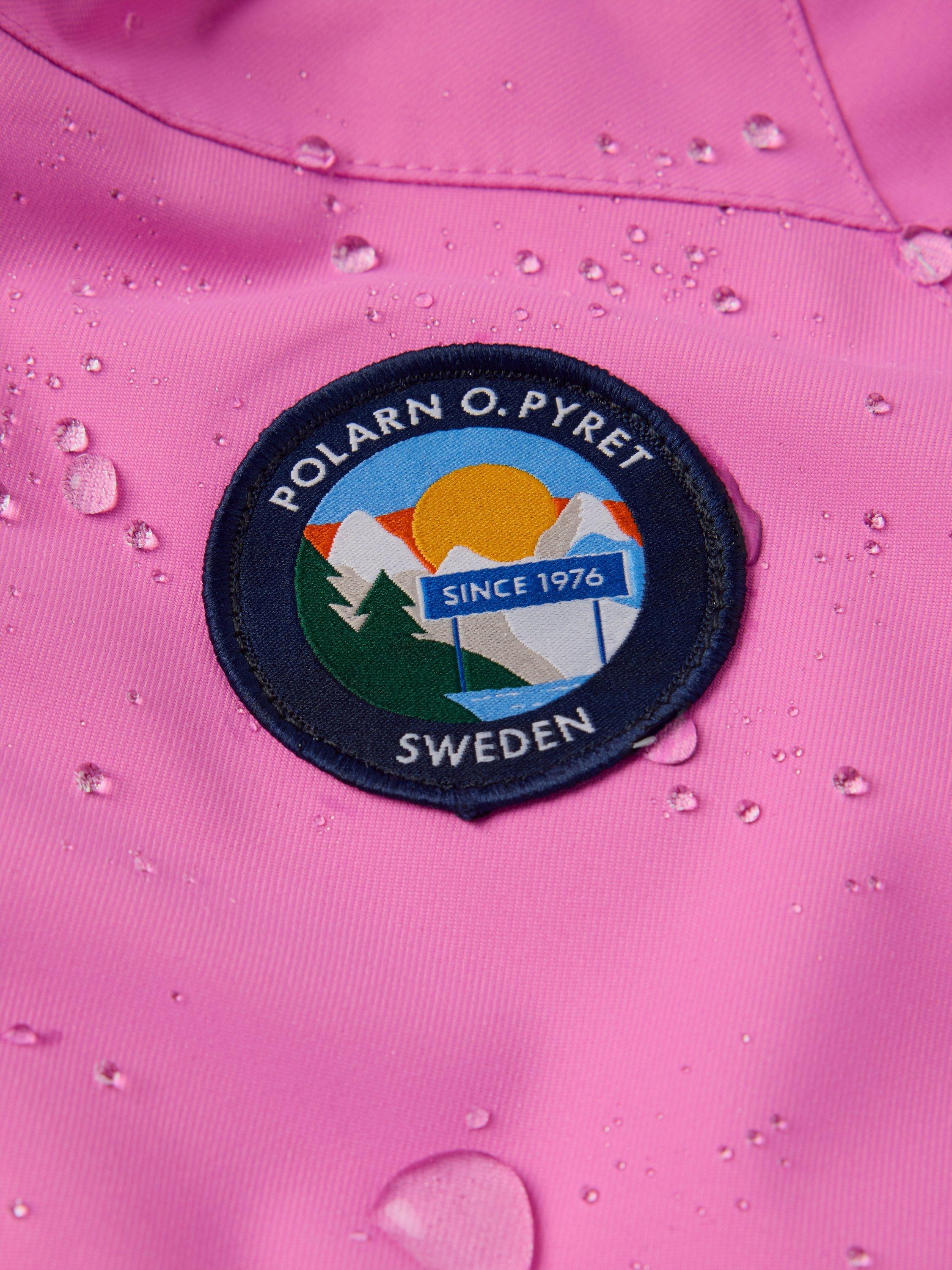 Product image 7 of 8, which shows Polarn O. Pyret Kids' Padded Ski Jacket, Pink, 3-4 years
