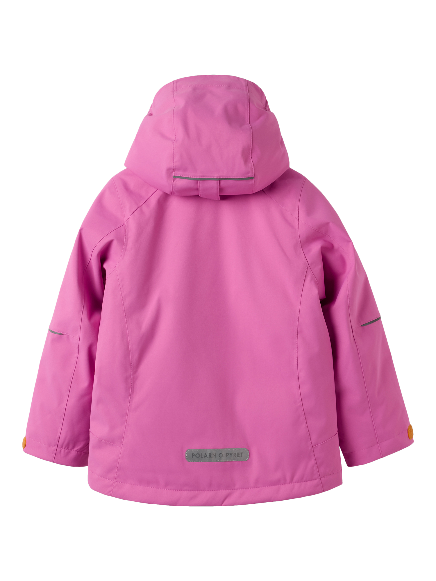Product image 8 of 8, which shows Polarn O. Pyret Kids' Padded Ski Jacket, Pink, 3-4 years