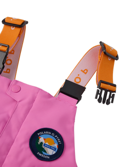 Polarn O. Pyret Kids' Padded Ski Trousers, Pink - view 2, Pink