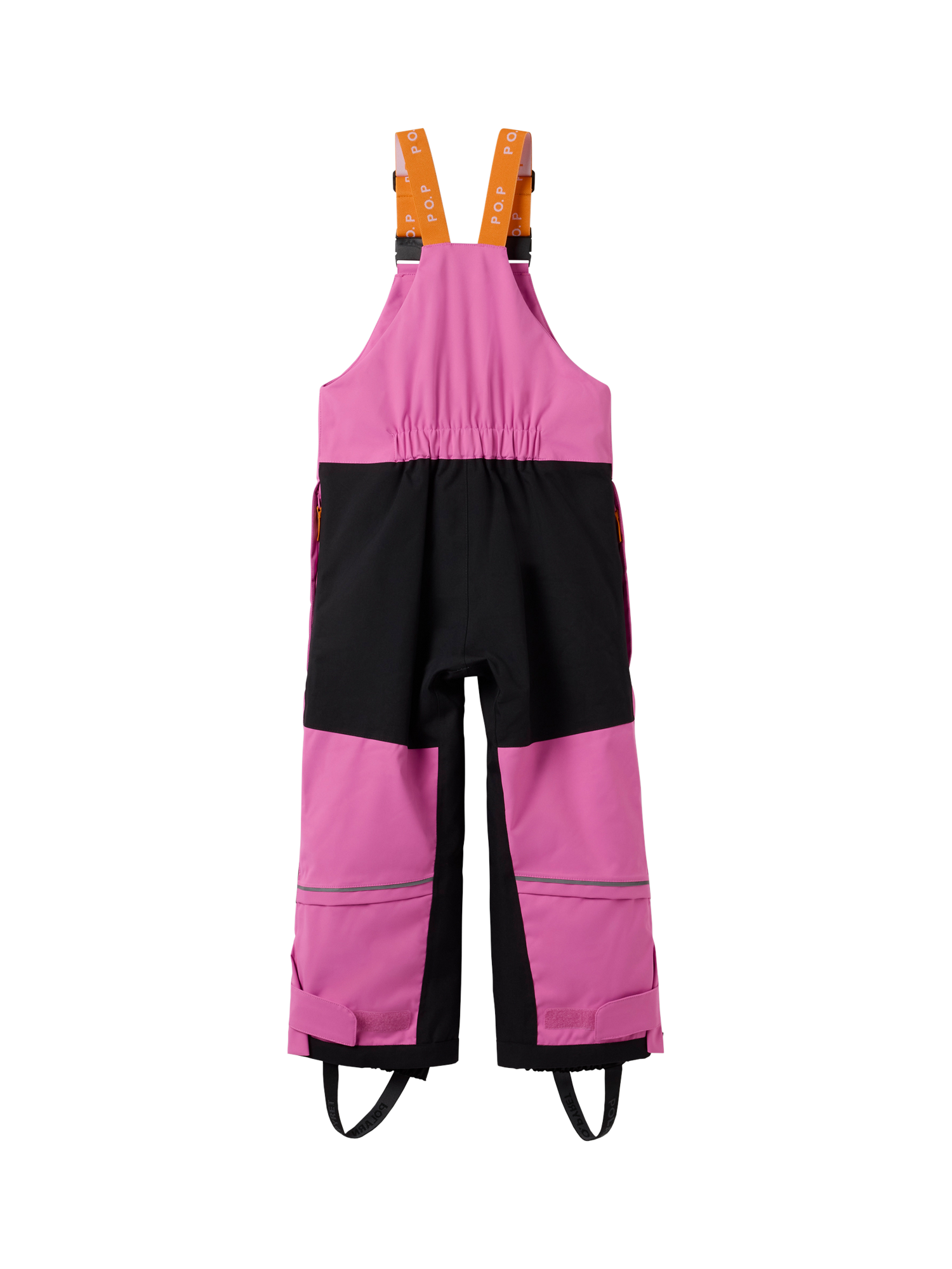 Product image 9 of 9, which shows Polarn O. Pyret Kids' Padded Ski Trousers, Pink, 3-4 years
