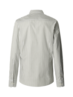 Hackett London Cotton Bengal Stripe Pimlico Collar Shirt, Cargo Green - view 2, Cargo Green