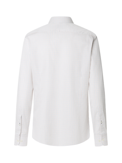 Hackett London Cotton Tattersall Pimlico Collar Shirt, Tan Brown - view 2, Red