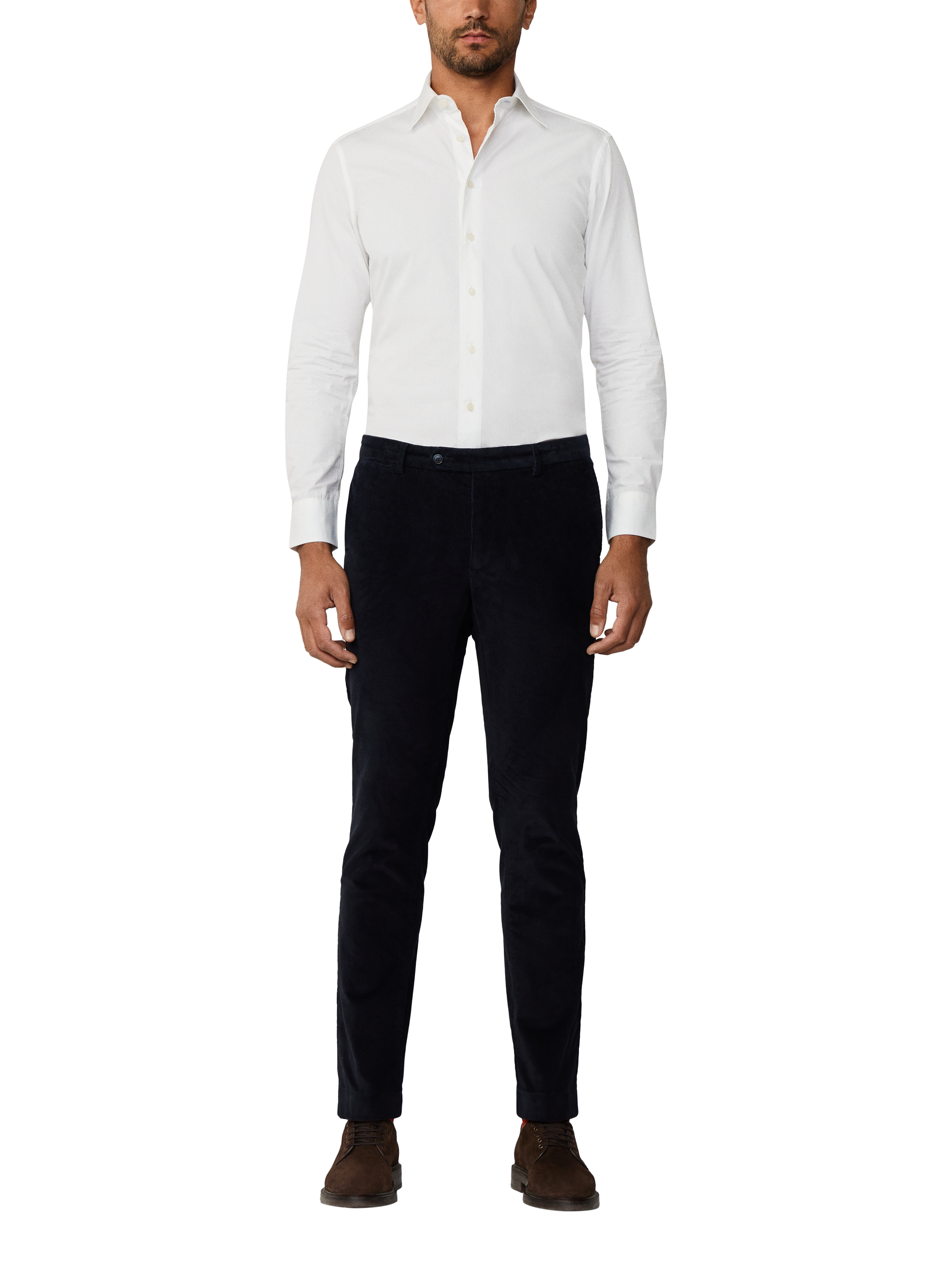 Product image 2 of 8, which shows Hackett London City Tailored Fit Cotton Shirt, White, XXL
