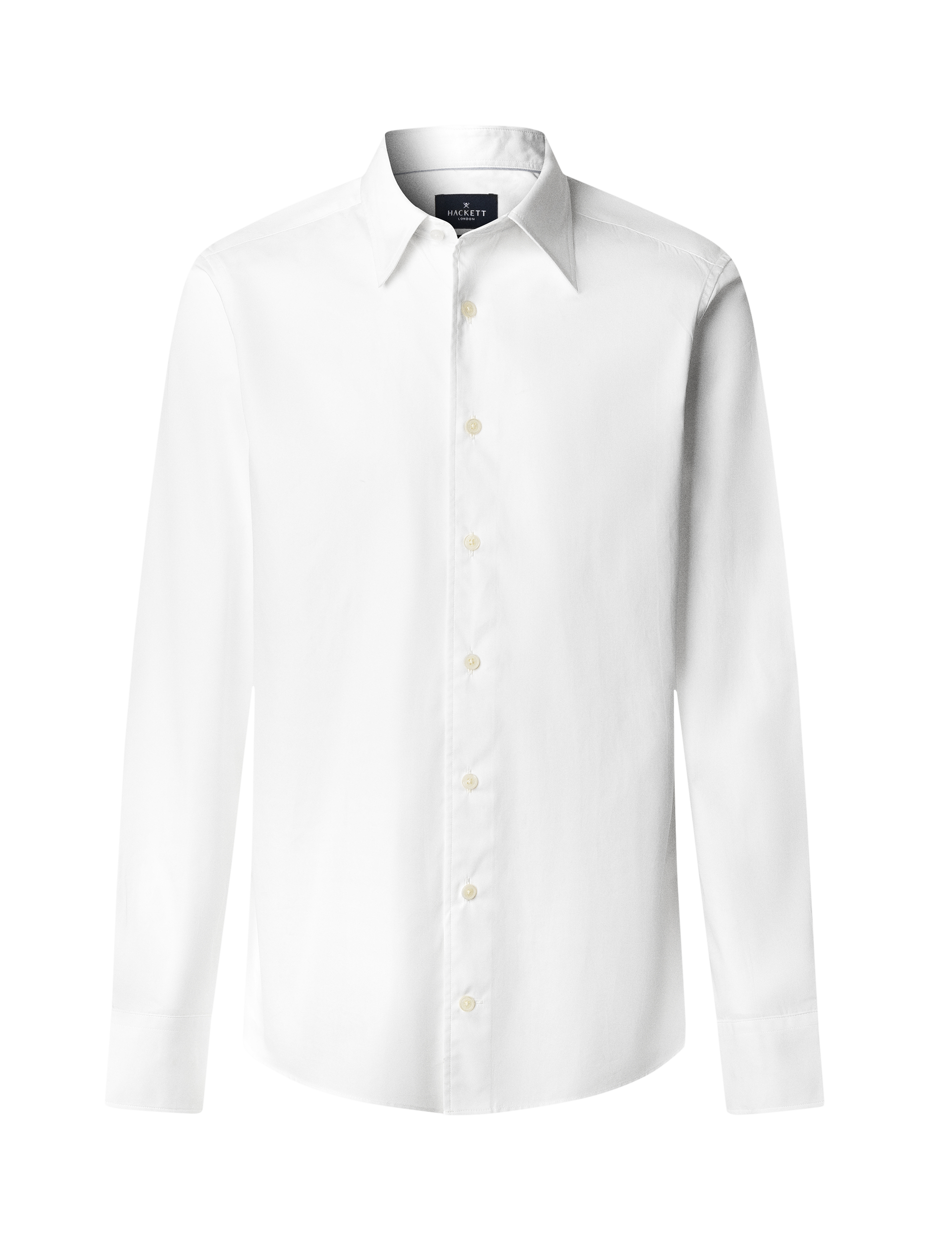 Product image 7 of 8, which shows Hackett London City Tailored Fit Cotton Shirt, White, XXL