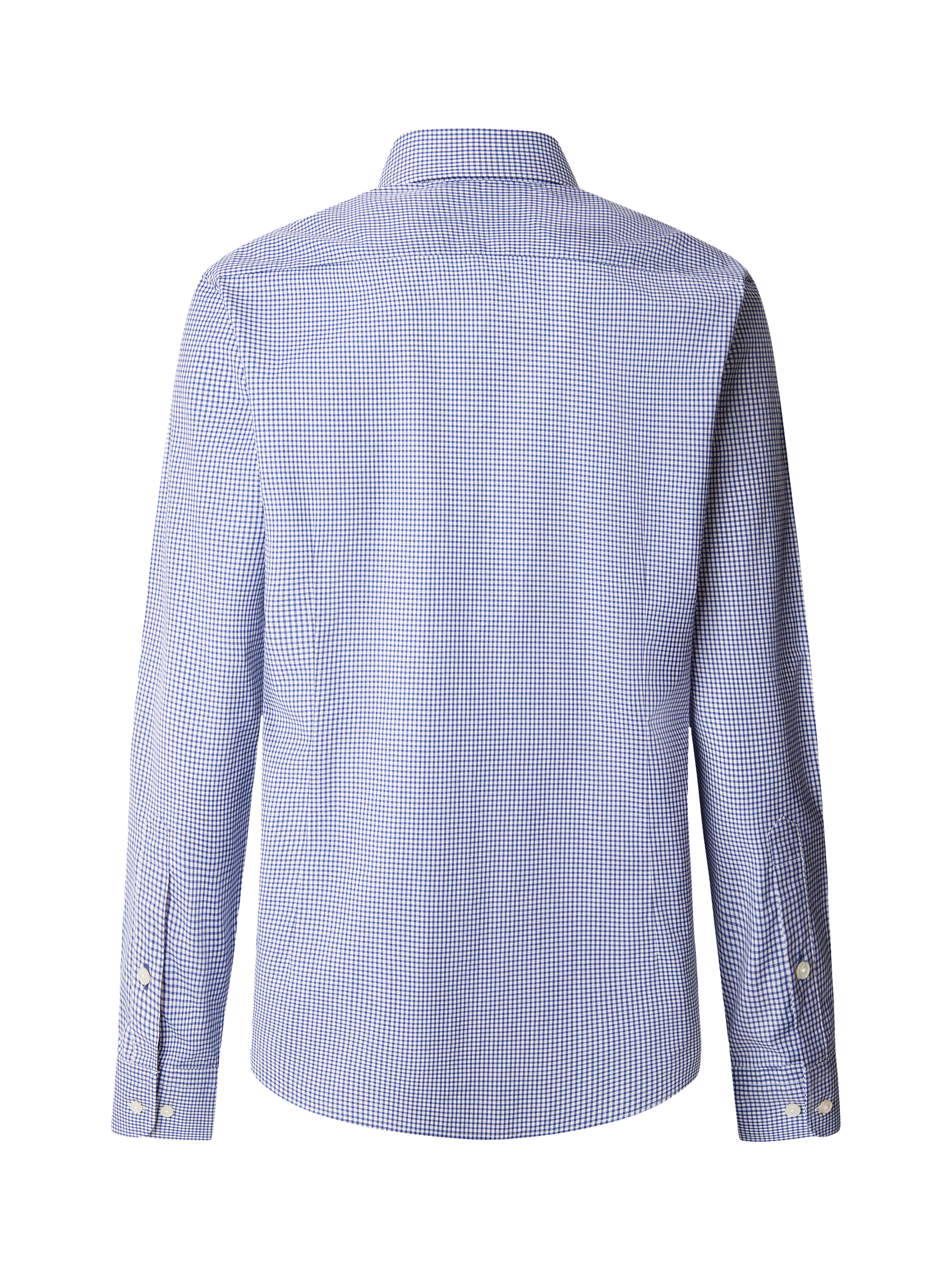 Product image 2 of 7, which shows Hackett London Cotton Gingam Hampstead Collar Shirt, Blue Print, XXL