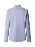 Hackett London Cotton Gingam Hampstead Collar Shirt, Blue Print