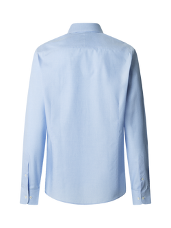 Hackett London Cotton Tailored Fit Knightsbridge Cutaway Collar Gingham Shirt - view 2, Sky Blue