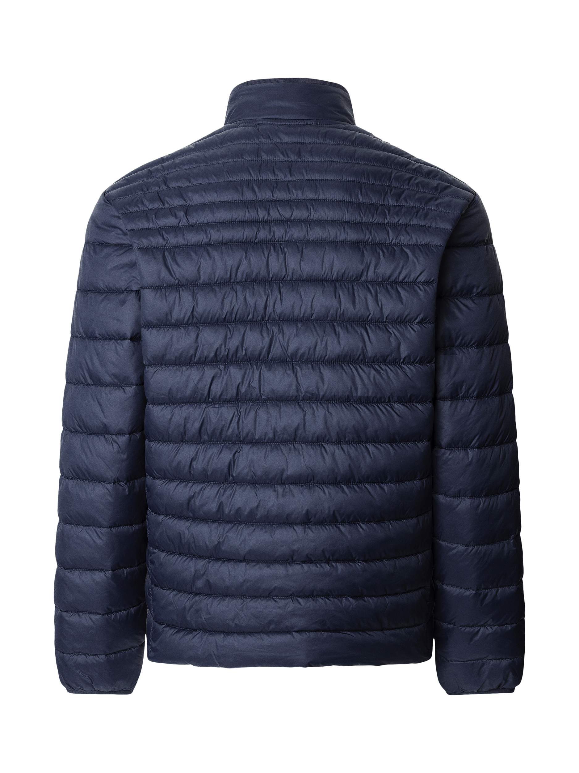 Product image 8 of 8, which shows Hackett London Ultra Lightweight Moto Quilted Zip Front Jacket, Midnight Blue, XXL