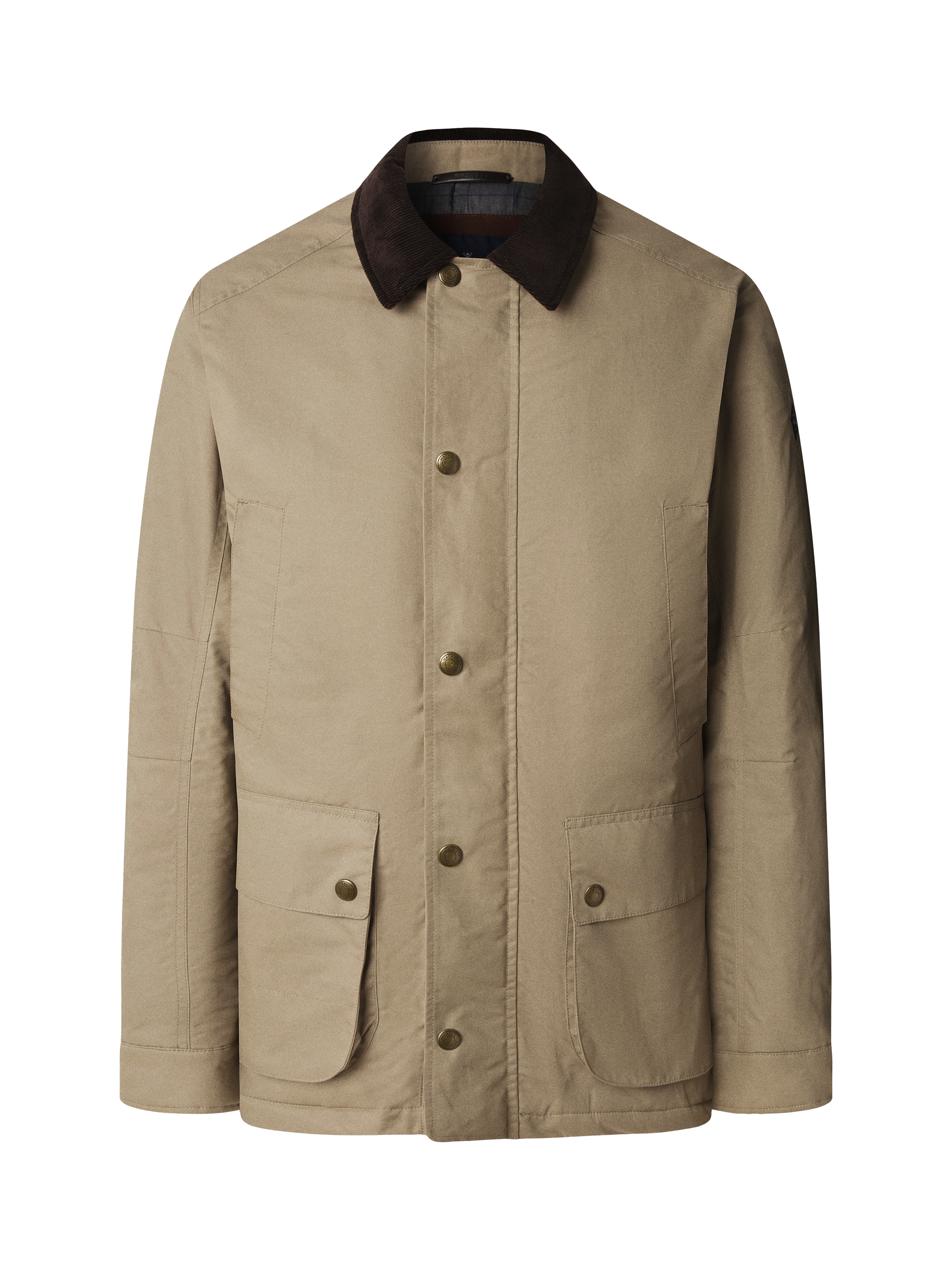 Product image 4 of 8, which shows Hackett London Drywax Velospeed Jacket, Putty Beige, XXXL