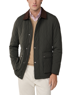 Hackett London Windbreaker Jacket, Deep Green, Deep Green