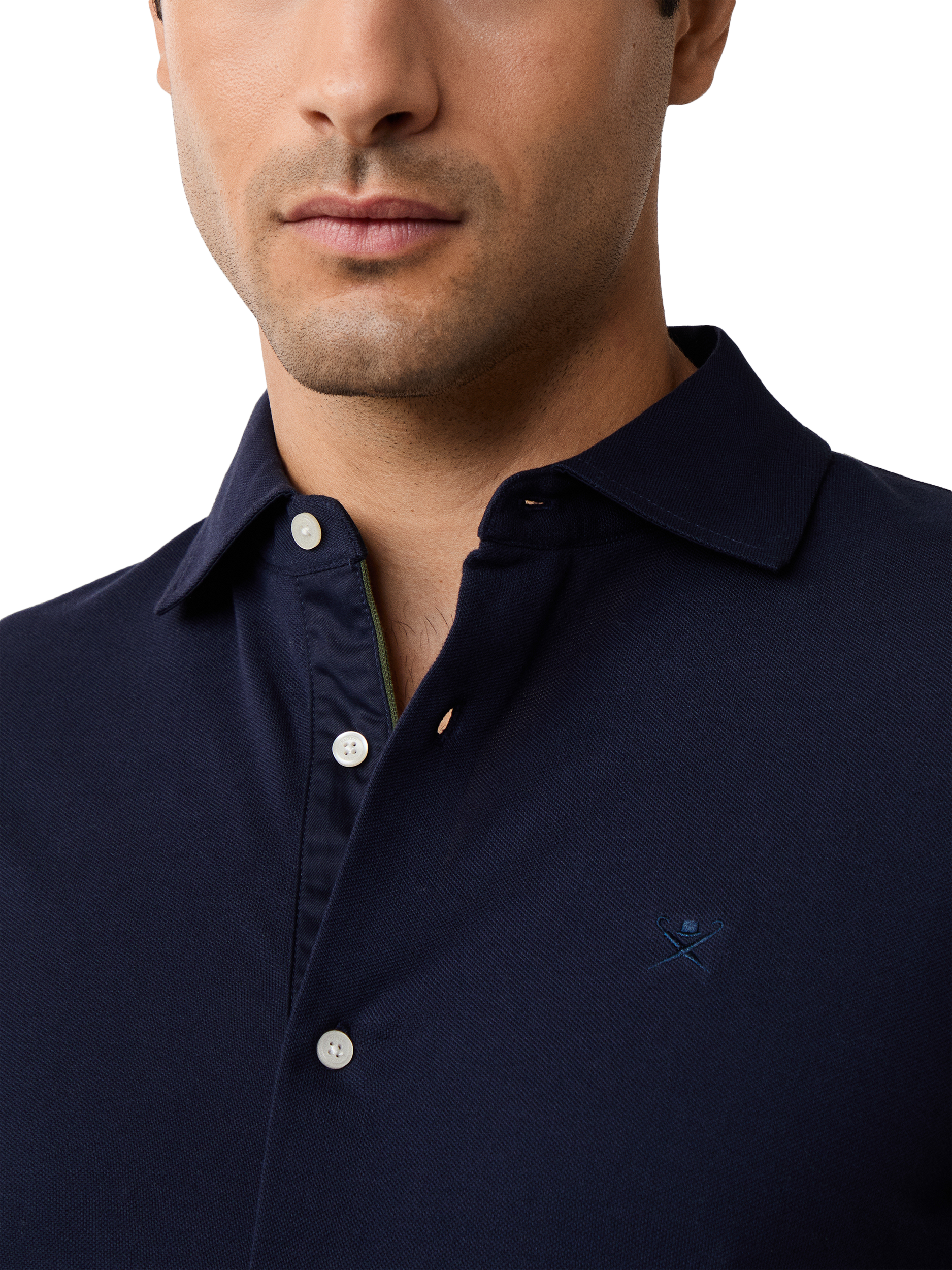 Product image 4 of 6, which shows Hackett London Regular Fit Cotton Shirt, Ink Blue, XXL