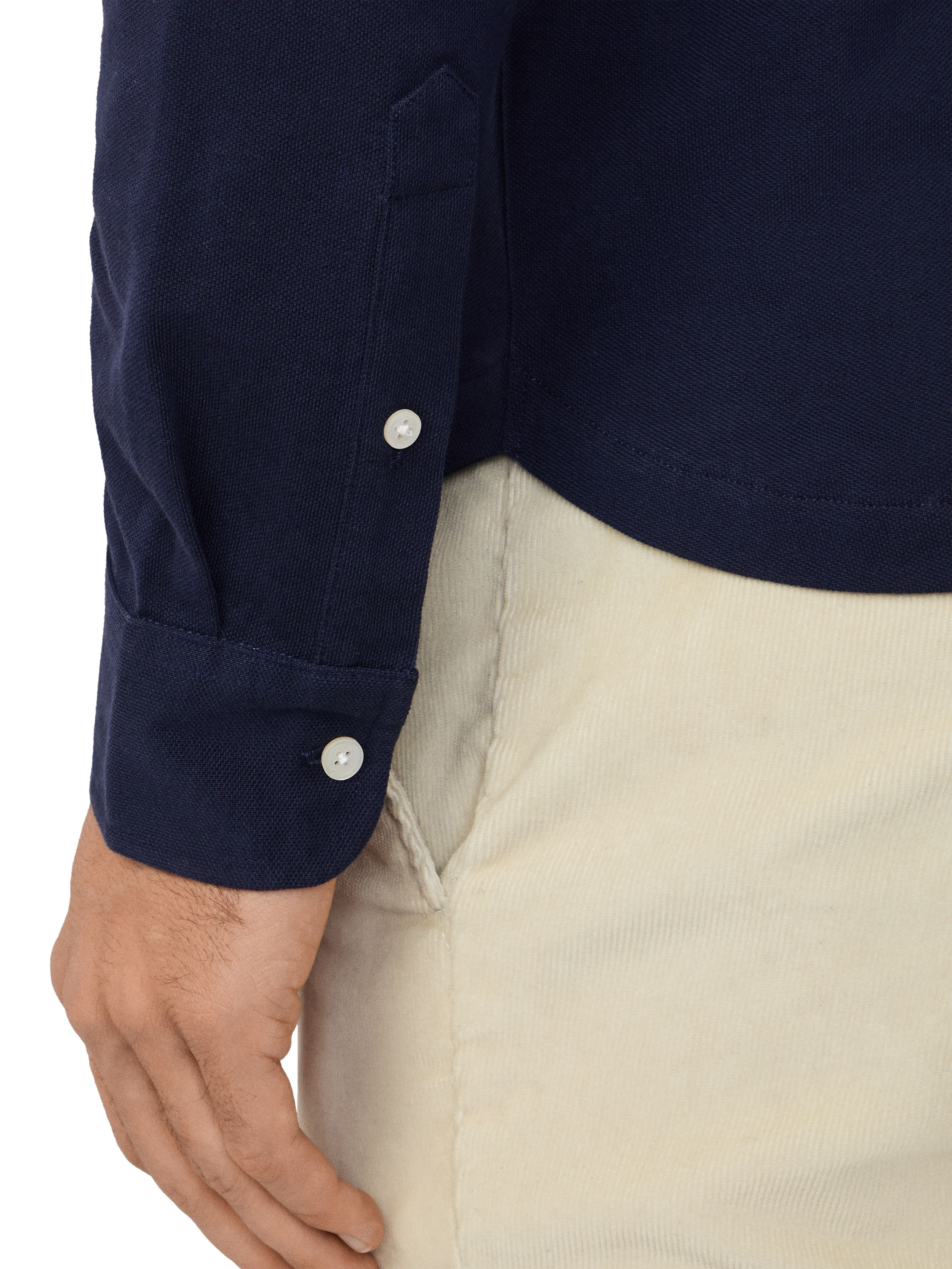 Product image 5 of 6, which shows Hackett London Regular Fit Cotton Shirt, Ink Blue, XXL