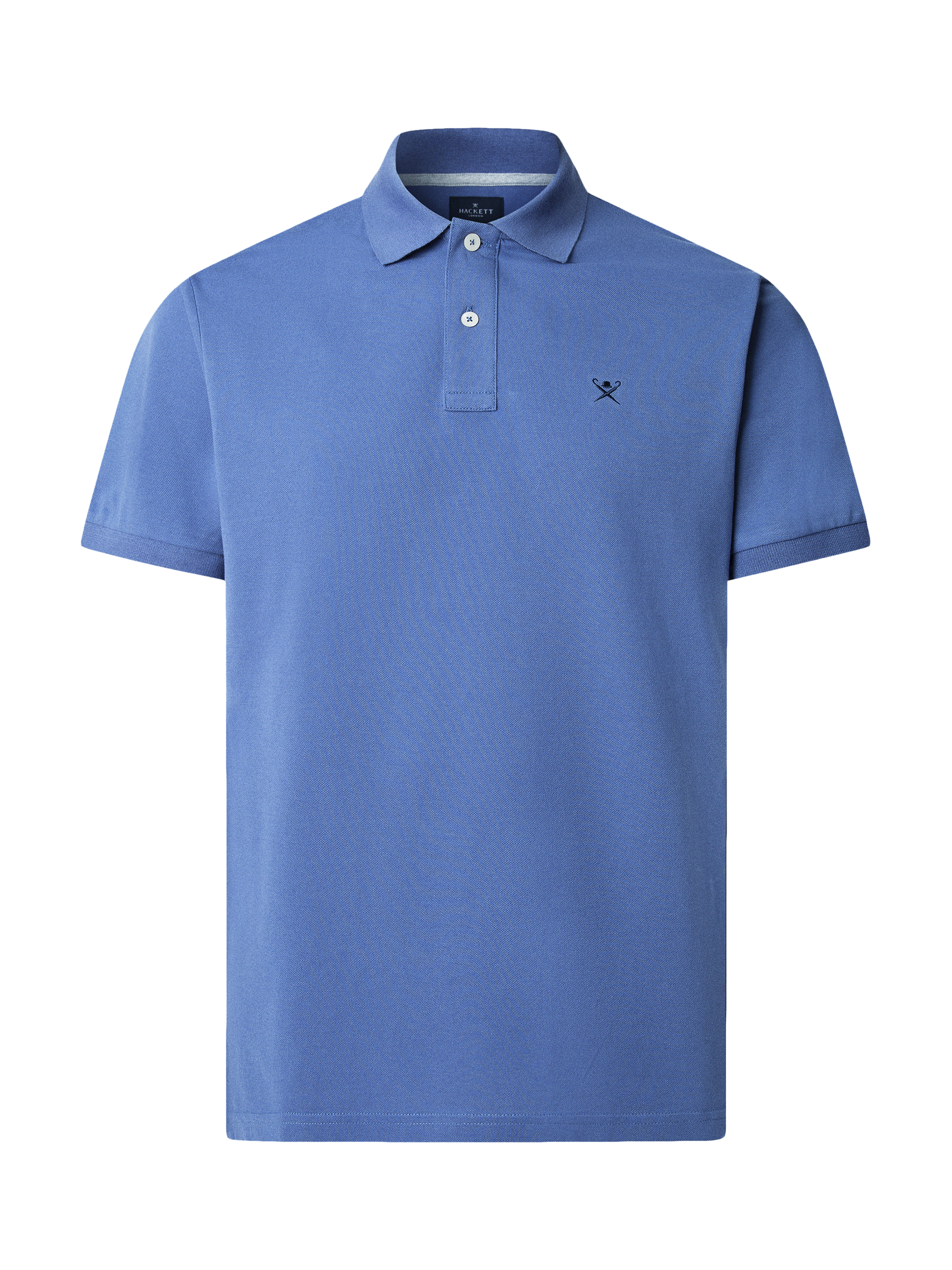 Product image 7 of 7, which shows Hackett London Cotton Polo Shirt, Eton Blue, XL