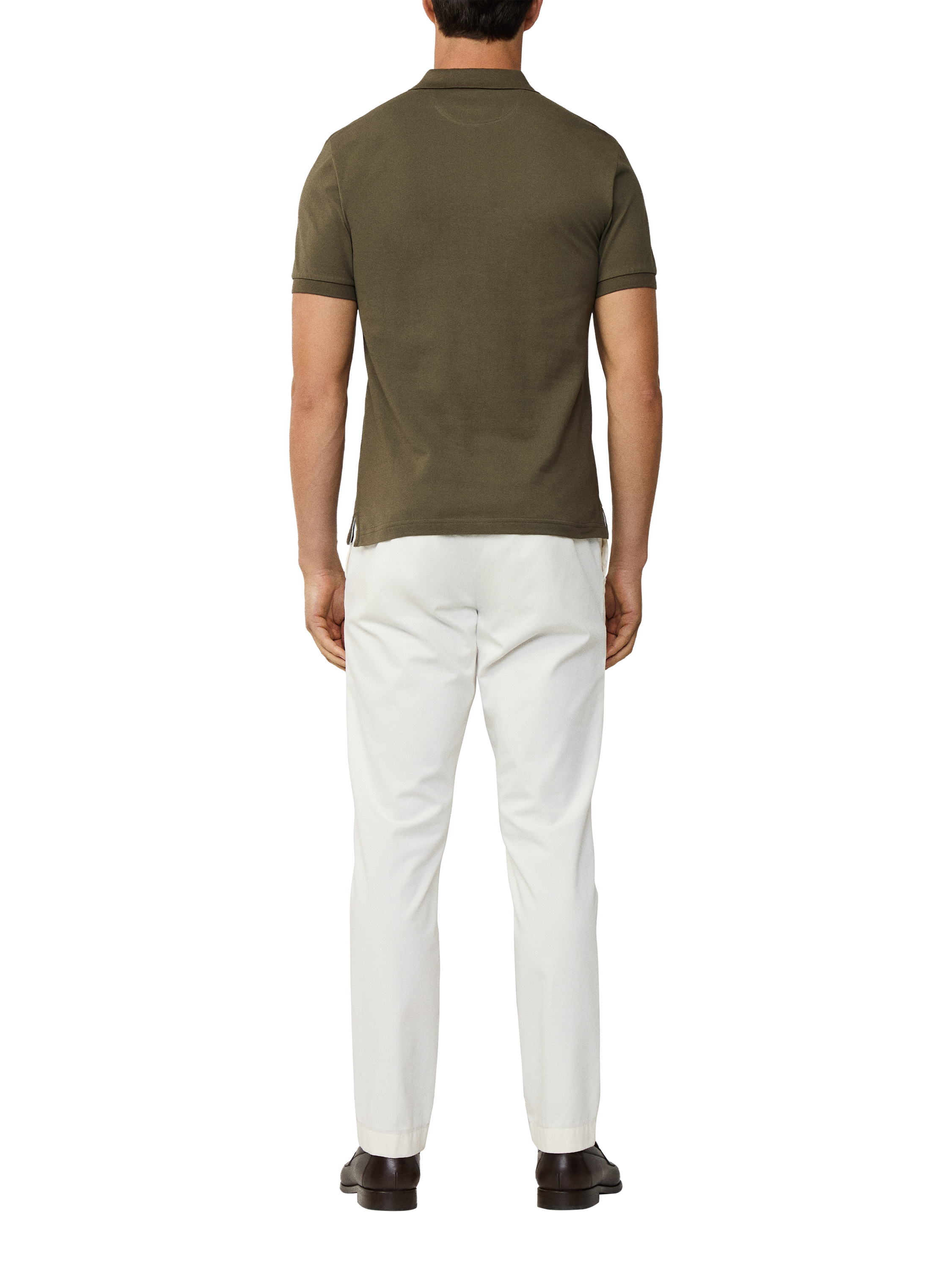 Product image 3 of 7, which shows Hackett London Cotton Polo Shirt, Cargo Green, L