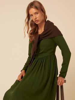 Nobody's Child Cora Corset Midi Dress containing LENZING™ ECOVERO™ Viscose, Green - view 2, Green