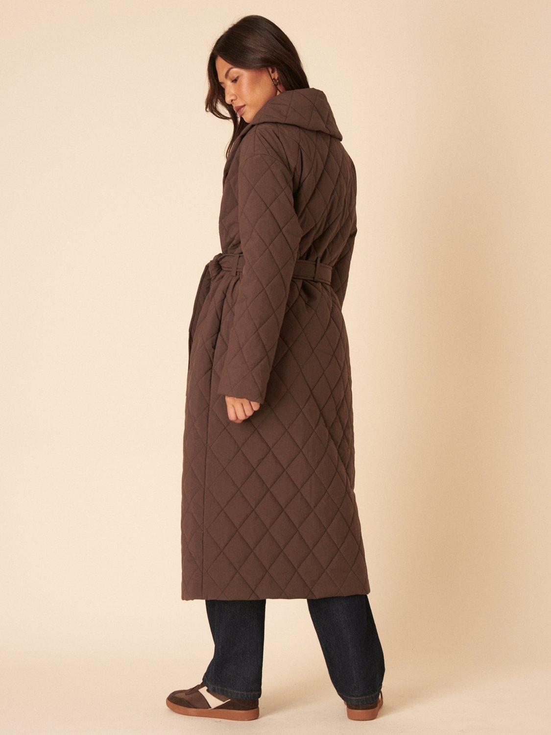 Product image 5 of 5, which shows Nobody's Child Long Wrap Puffer Coat, Brown, L