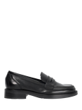 Dune London Giya Leather Loafers, Black