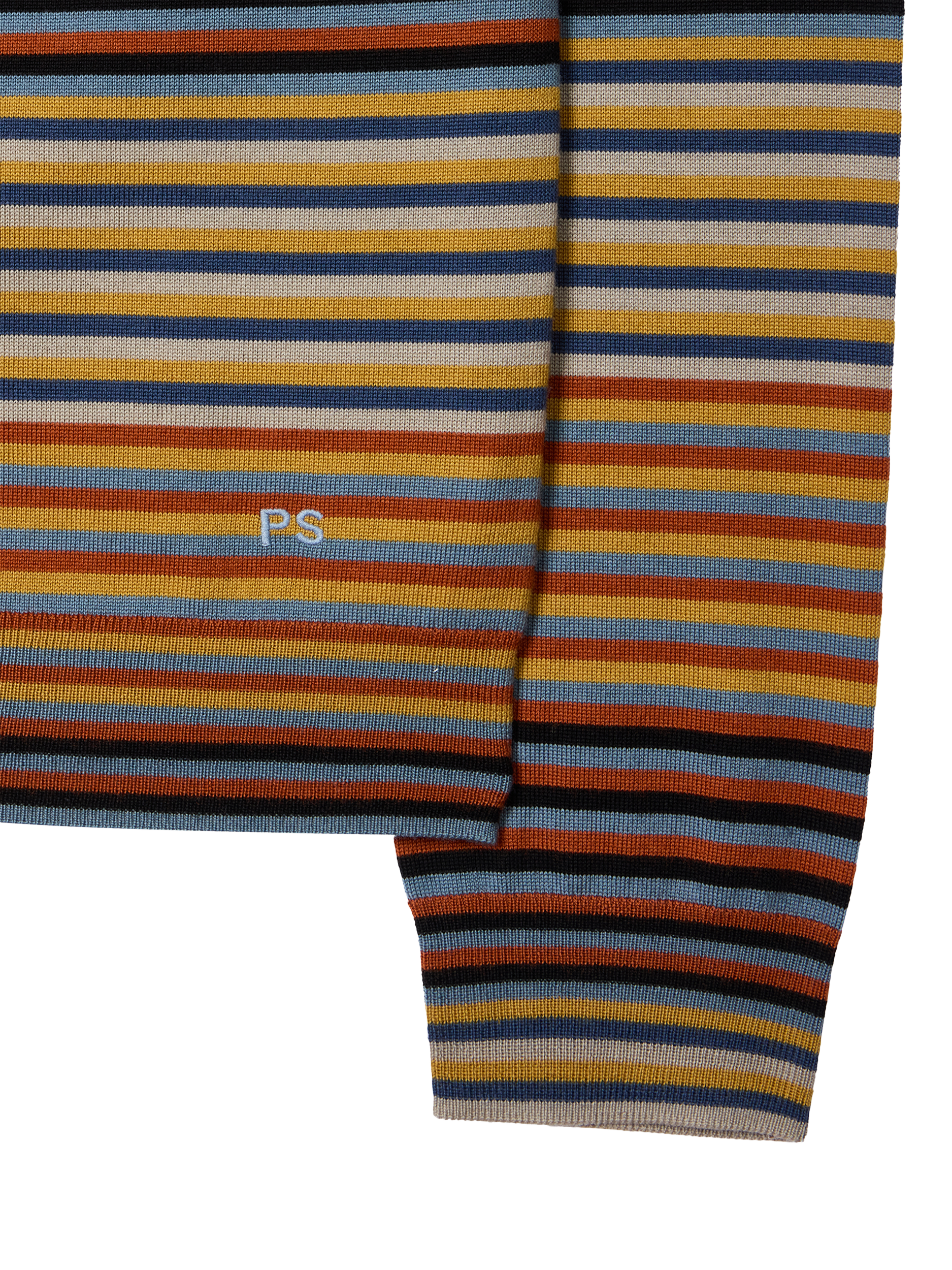 Product image 2 of 2, which shows Paul Smith Merino Wool Striped Jumper, Multi, S