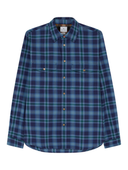 Paul Smith Casual Fit Check Shirt, Blue, Blue