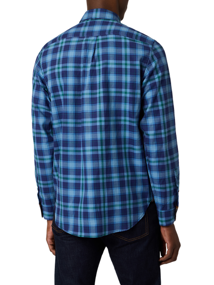 Paul Smith Casual Fit Check Shirt, Blue - view 2, Blue