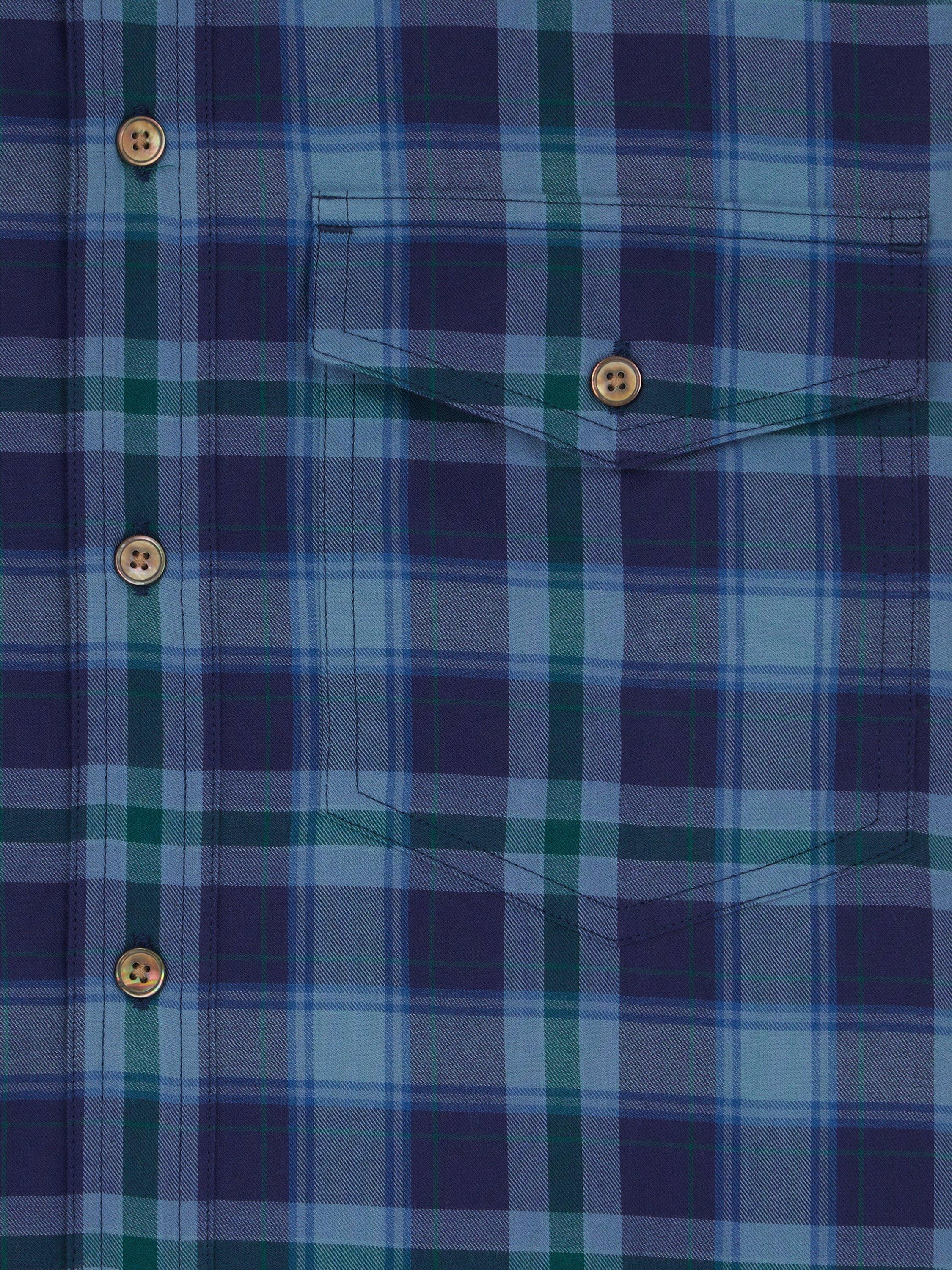 Product image 2 of 4, which shows Paul Smith Casual Fit Check Shirt, Blue, S