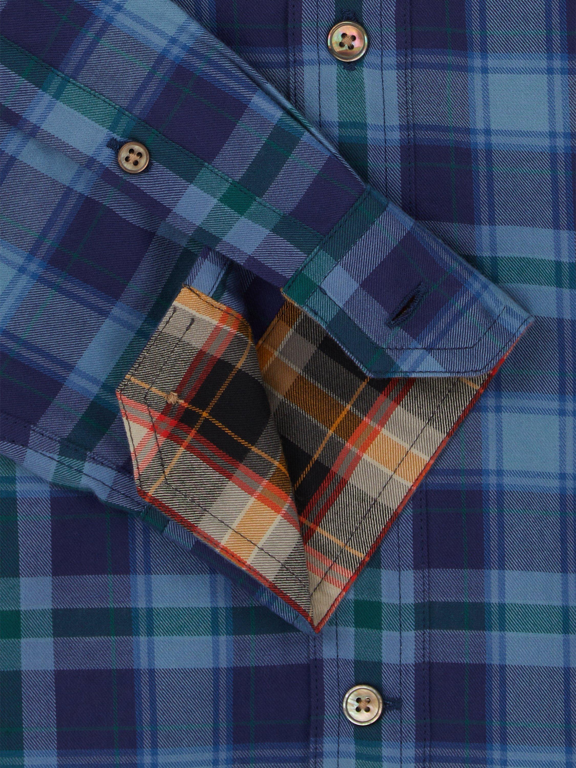 Product image 3 of 4, which shows Paul Smith Casual Fit Check Shirt, Blue, S