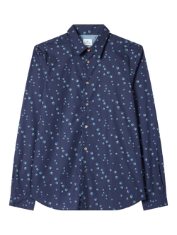 Paul Smith Tailored Fit Dice Shirt, Blue, Blue
