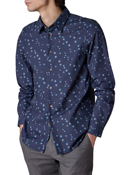 Paul Smith Tailored Fit Dice Shirt, Blue, Blue