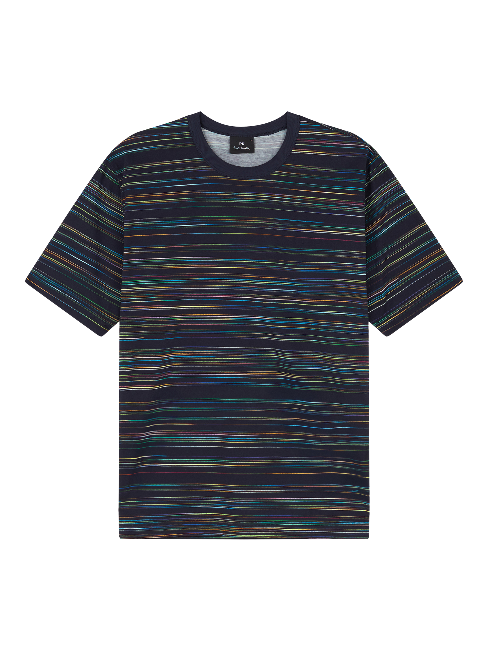 Product image 1 of 3, which shows Paul Smith Casual Fit Striped T-Shirt, Blue/Multi, S