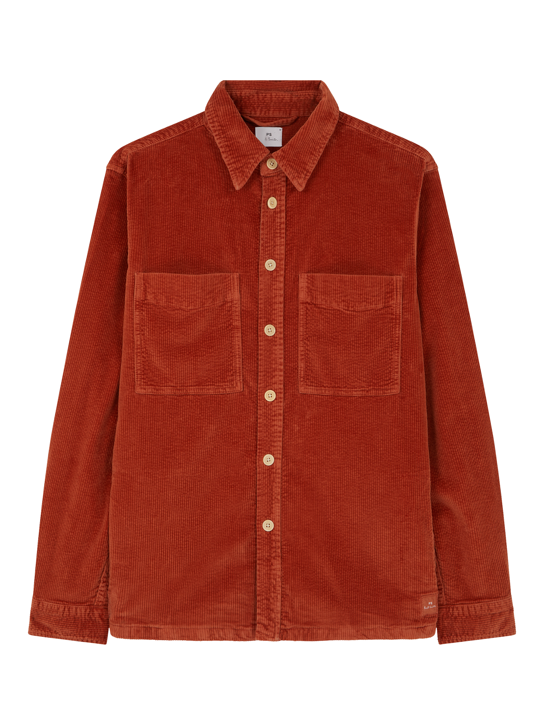 Product image 1 of 5, which shows Paul Smith Casual Fit Overshirt, Red, S