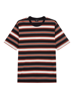 Paul Smith Casual Fit Striped T-Shirt, Black, Black